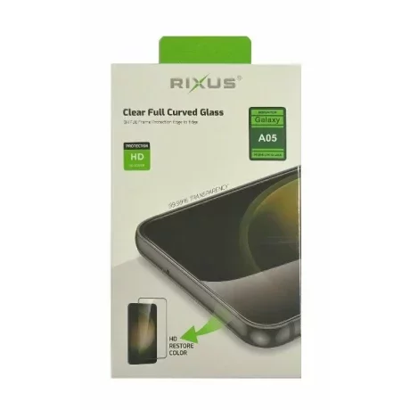 Folie de sticlă pentru Samsung Galaxy A05 (2023), Rixus 9H, Transparentă