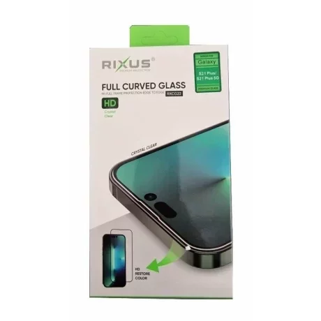 Folie de sticlă pentru Samsung Galaxy S21 Plus, Rixus 9H, Transparentă