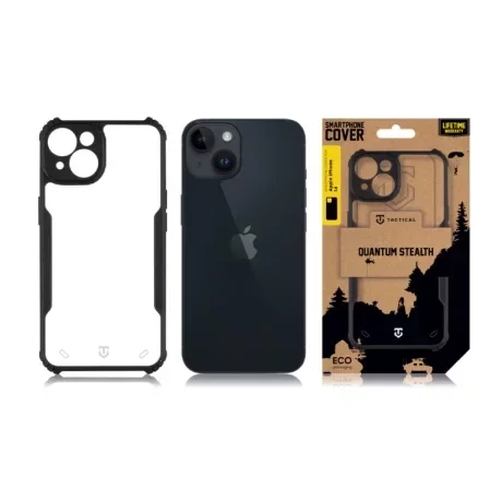 Husă Tactical Quantum Stealth pentru iPhone 14 - Transparent/Negru