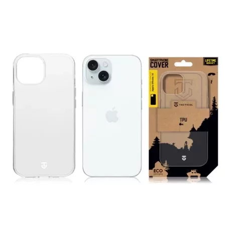 Husă Tactical TPU Transparent pentru iPhone 15