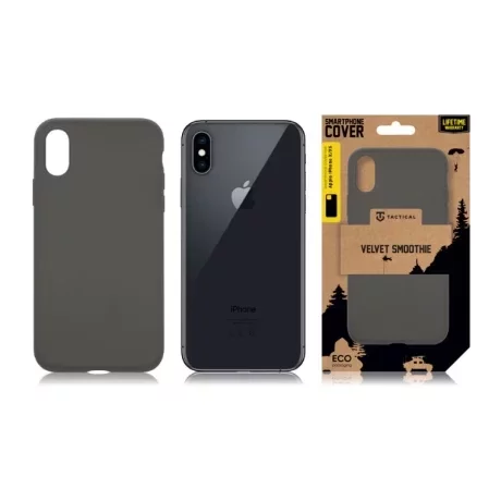 Husă Tactical Velvet Smoothie pentru iPhone X/Xs - Gri (Bazooka)