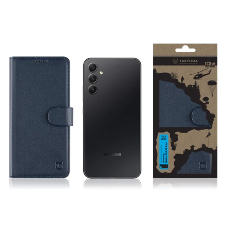 Husă Flip Tactical pentru Samsung Galaxy A34 5G - Albastru (Blue)