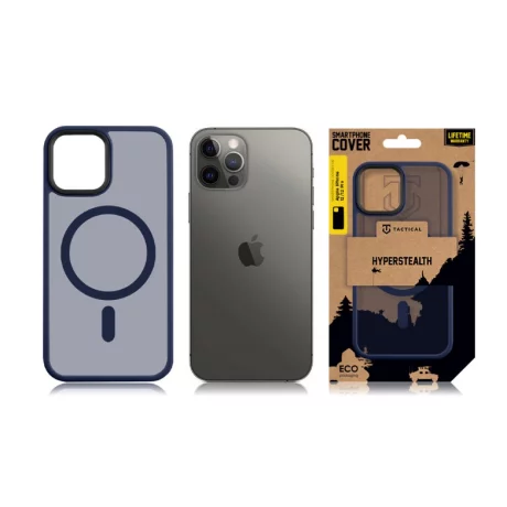 Husă Tactical MagForce (MagSafe) Hyperstealth pentru iPhone 12 / 12 Pro - Albastru Închis (Deep Blue)