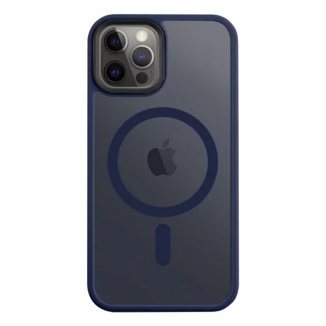 Husă Tactical MagForce (MagSafe) Hyperstealth pentru iPhone 12 / 12 Pro - Albastru Închis (Deep Blue)