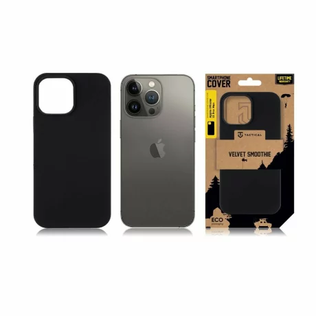 Husă Tactical Velvet Smoothie pentru iPhone 13 Pro Max - Negru (Asphalt)