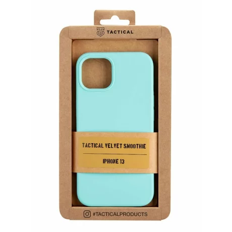 Husă Tactical TPU Velvet Smoothie pentru iPhone 13 - Albastru (Maldives)