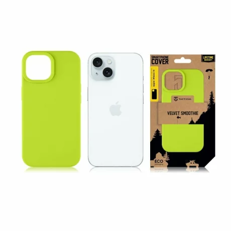 Husă Tactical Velvet Smoothie pentru iPhone 15 - Verde (Avocado)