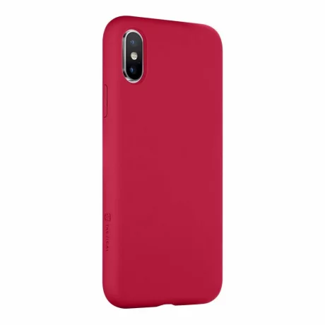 Husă Tactical Velvet Smoothie pentru iPhone X/Xs - Roșu (Sangria)