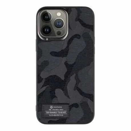 Husă Tactical Camo Troop pentru iPhone 13 Pro - Negru (Black)