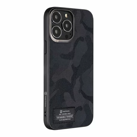 Husă Tactical Camo Troop pentru iPhone 13 Pro - Negru (Black)