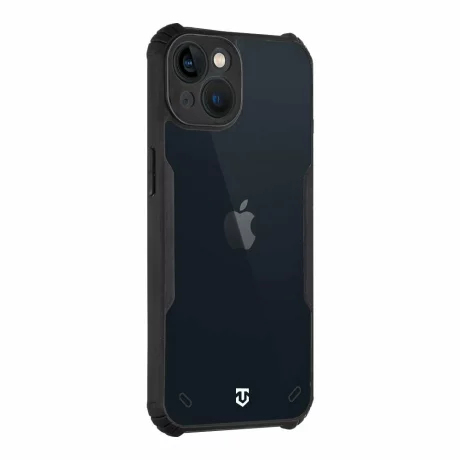 Husă Tactical Quantum Stealth pentru iPhone 13 - Transparent / Negru (Clear / Black)