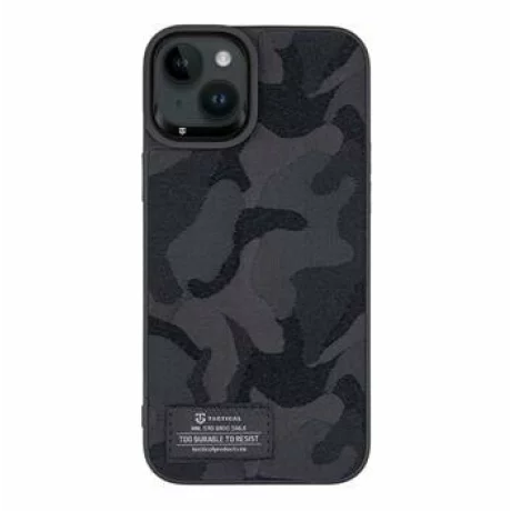 Husă Tactical Camo Troop pentru iPhone 14 Plus - Negru (Black)