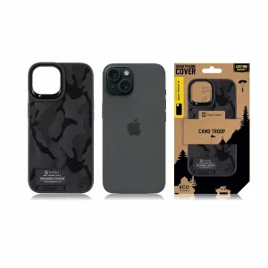 Husă Tactical Camo Troop pentru iPhone 14 Pro Max - Negru (Black)